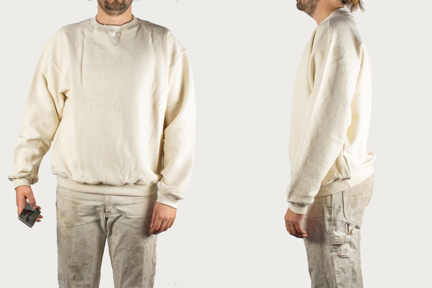 Columbiaknit Hobnail Cobblecloth Crewneck - Parchment