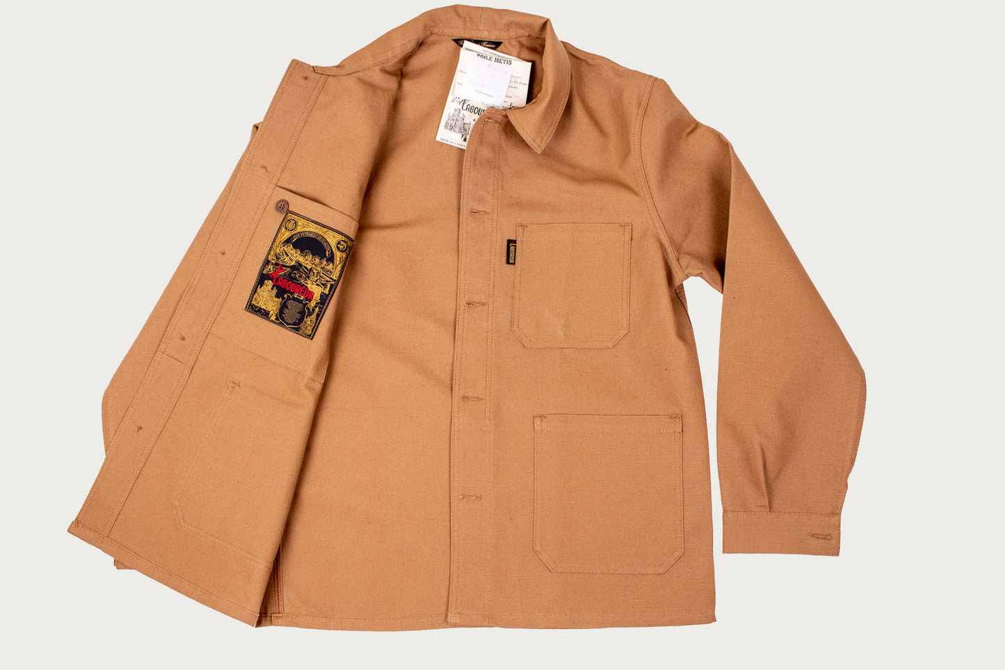 Le Laboureur Veston in Beige Linen