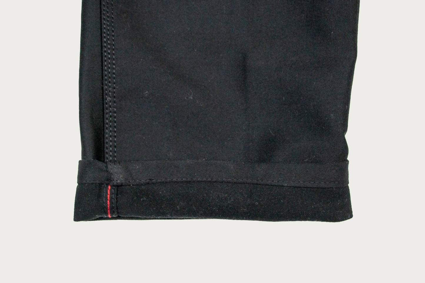 Le Laboureur Pantalon Droit in Black Moleskine