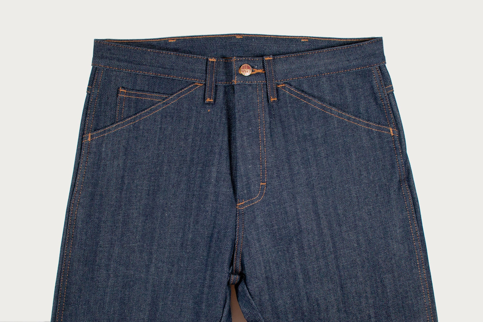 Round House Lot 182 Slim Straight Fit Raw Denim Jeans - Indigo