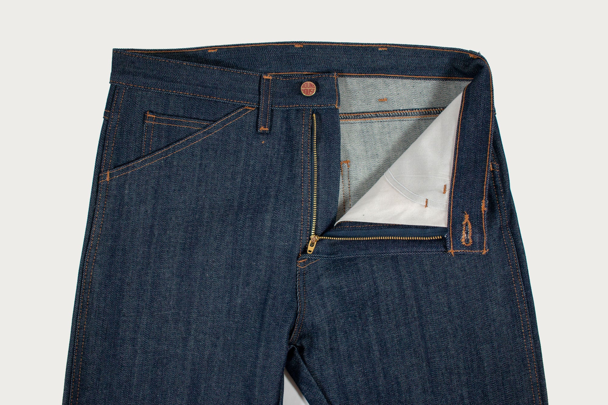 Round House Lot 182 Slim Straight Fit Raw Denim Jeans - Indigo – Heddels