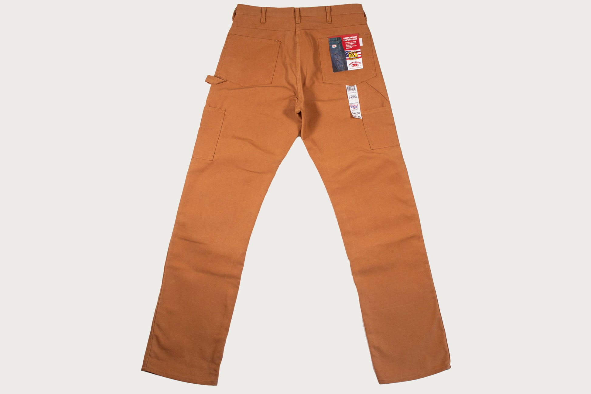 Round House Lot 2202 Double-Knee Duck Canvas Carpenter Pants - Brown –  Heddels