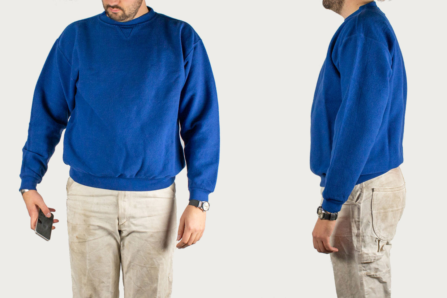 Columbiaknit Hobnail Cobblecloth Crewneck - Royal Blue