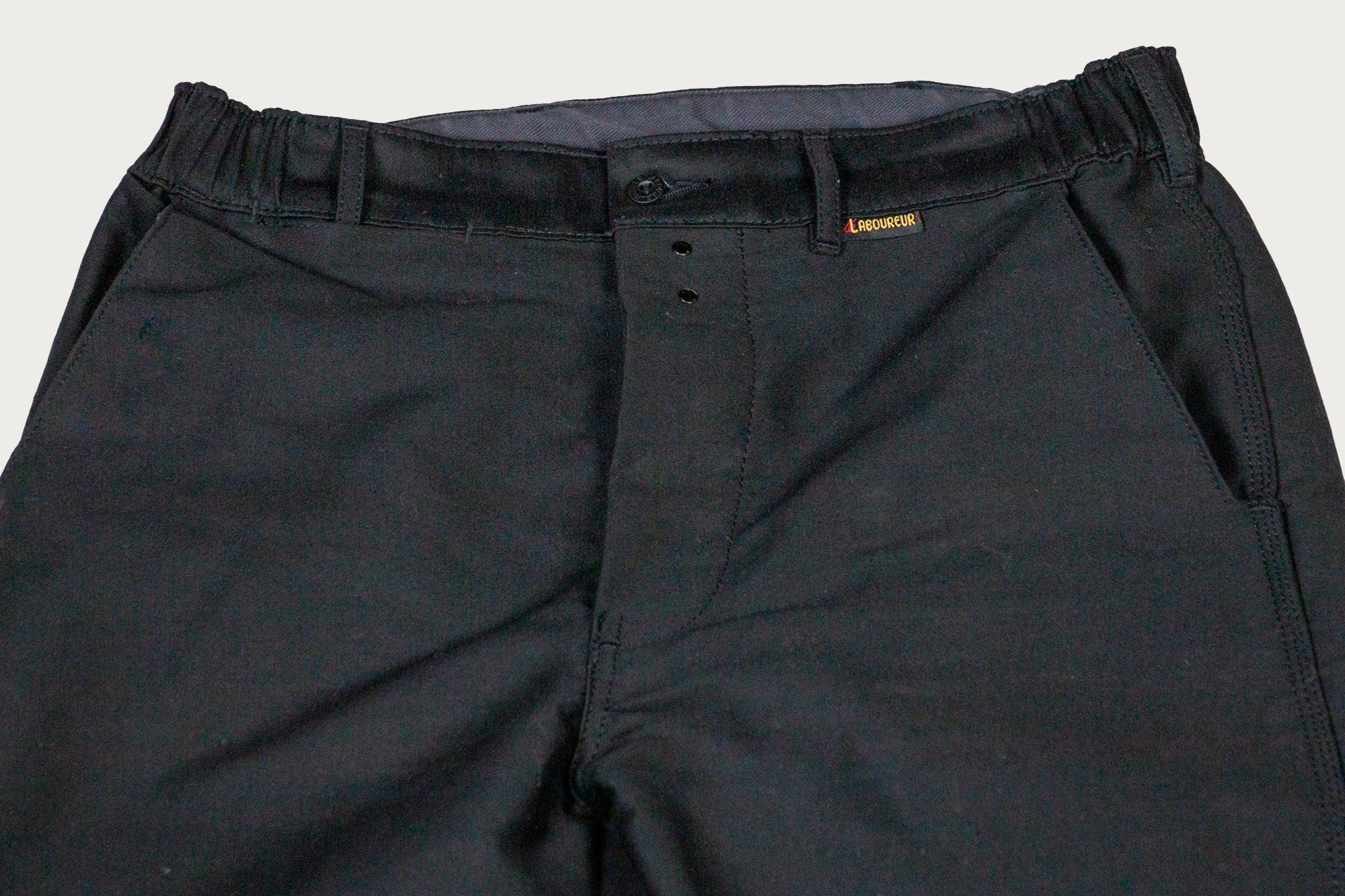 Le Laboureur Pantalon Droit in Black Moleskine – Heddels