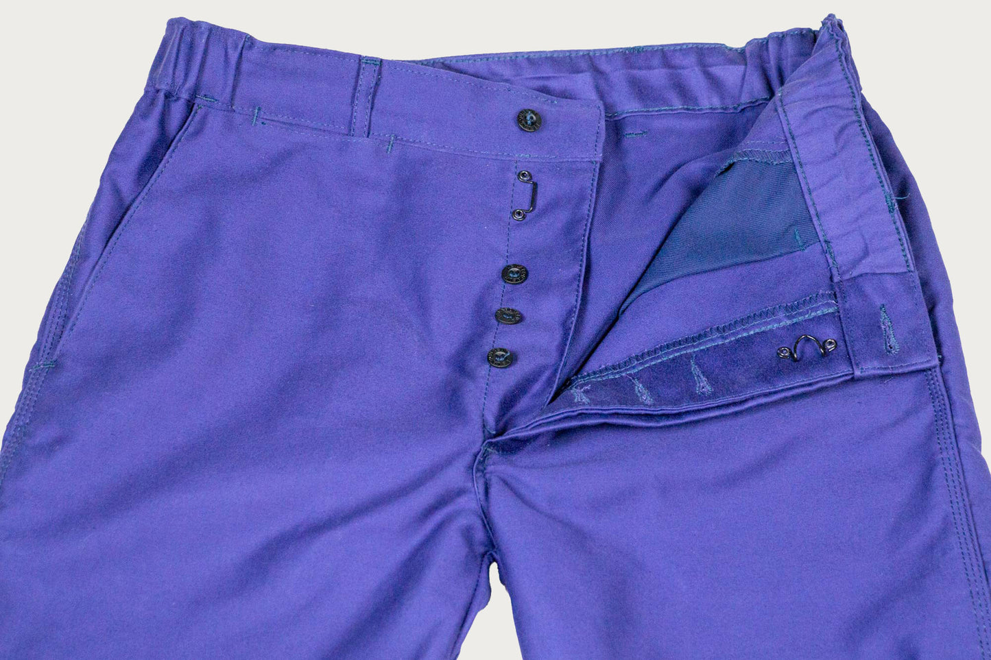 Le Laboureur Pantalon Droit in Hydrone Blue Moleskine