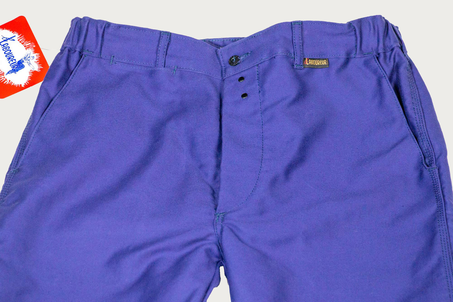 Le Laboureur Pantalon Droit in Hydrone Blue Moleskine