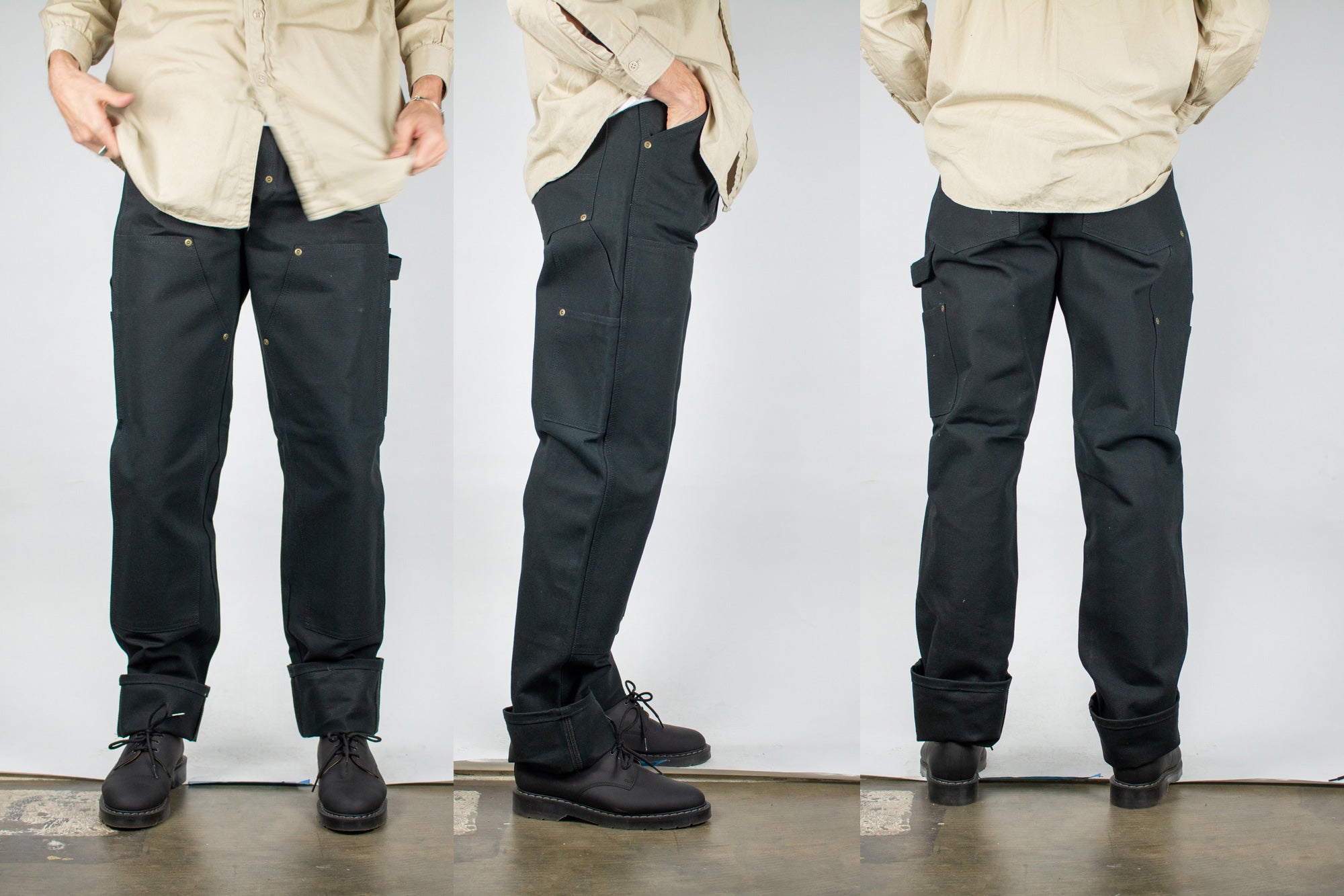 Stan Ray Black Canvas Deadstock Double Knee Original Fit – Heddels